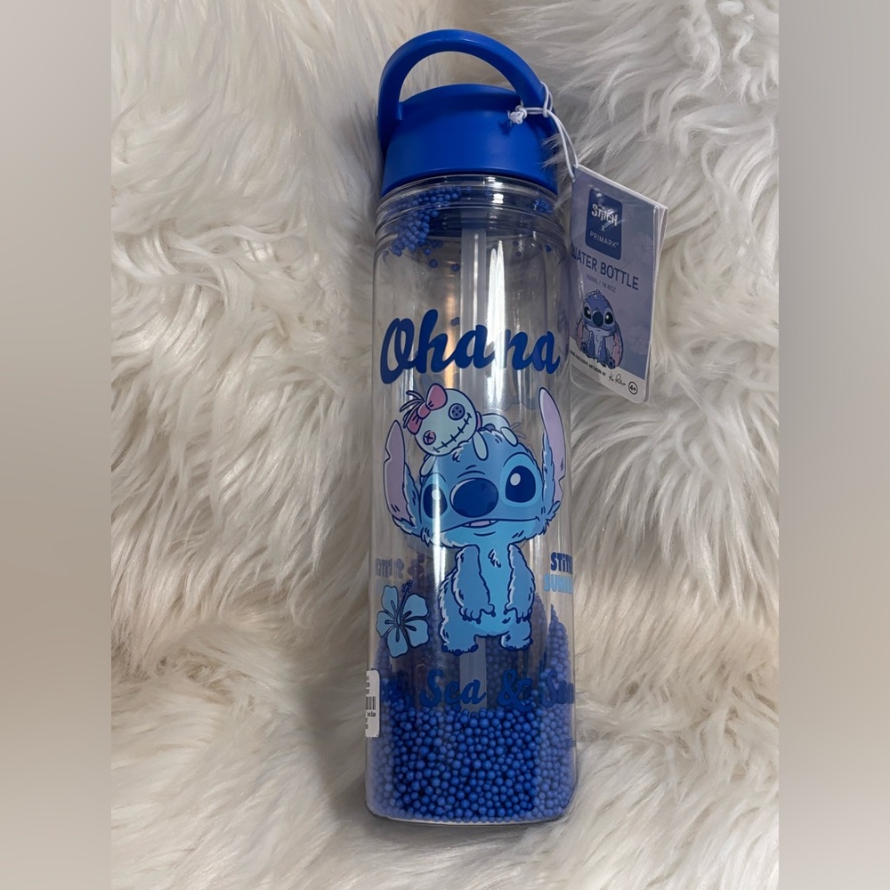 Disney Stitch Ohana Water Bottle NEW